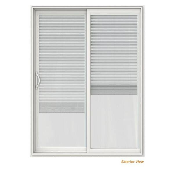 Have A Question About Jeld Wen 60 In X 80 V 2500 White Vinyl Left Hand Full Lite Sliding Patio Door W Interior Blinds Pg 5 The Home Depot - Home Depot Blinds For Sliding Patio Doors