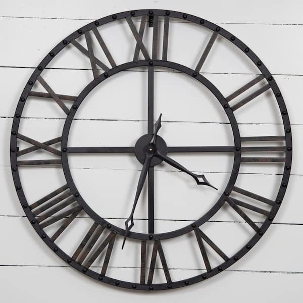 Oversized Metal Clock Off 61 Gmcanantnag Net - Large Bronze Metal Wall Clock