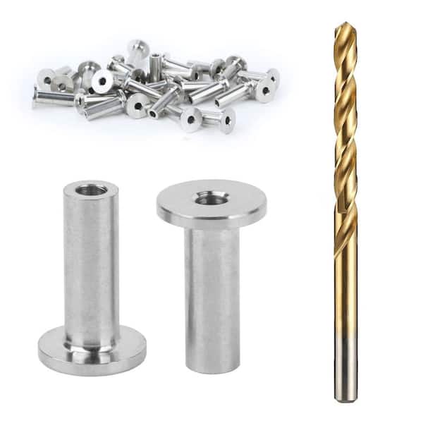 Afoxsos Stainless Steel Railing Sleeves Protector 3/16 in. for Wood and Metal Posts Corrosion Resistant 30-Pieces