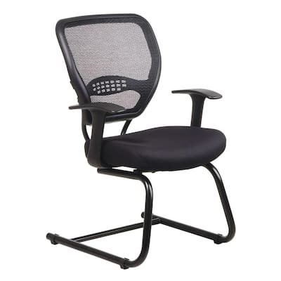 Black AirGrid Back Visitor Office Chair