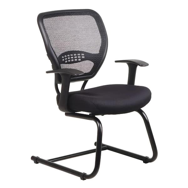 Office Star Products Black AirGrid Back Visitor Office Chair
