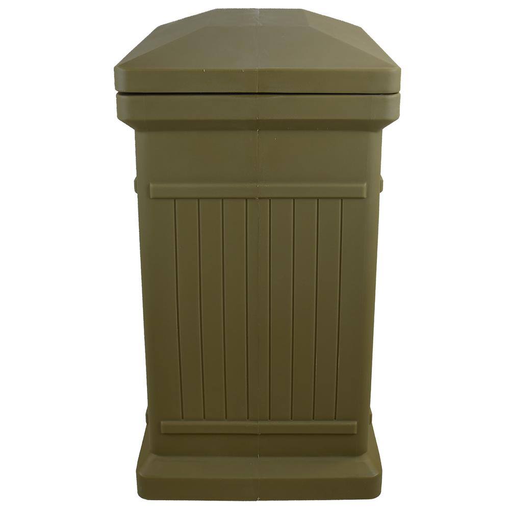 Oak Vertical Plastic Package Delivery Drop Box