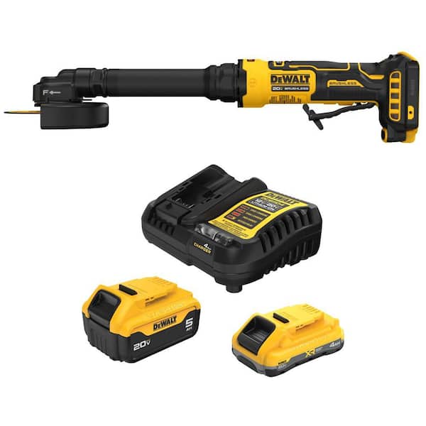 ATOMIC 20V MAX Lithium-Ion Cordless Brushless 3 in. Extended Cut-Off Tool with 4.0 and 5.0 Ah Batteries and Charger