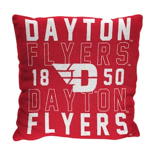 NCAA Dayton Stacked Multi-Colored Pillow
