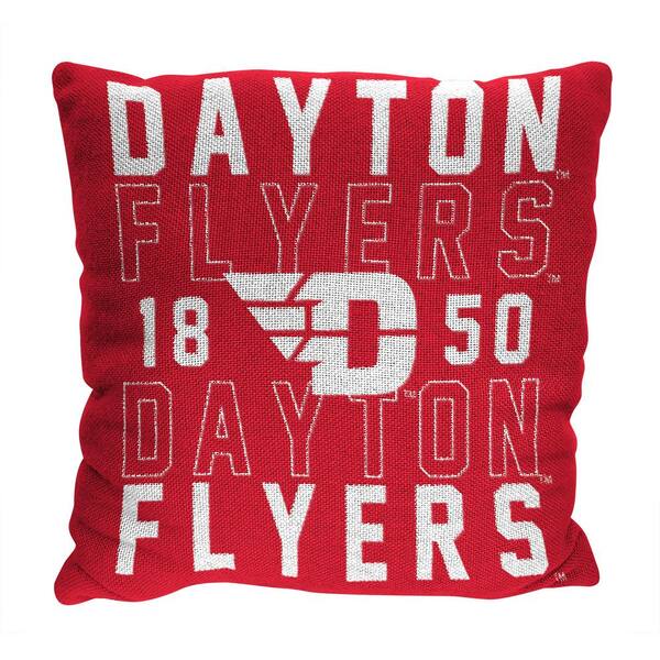 The Northwest Group Ncaa Dayton Stacked Multi Colored Pillow