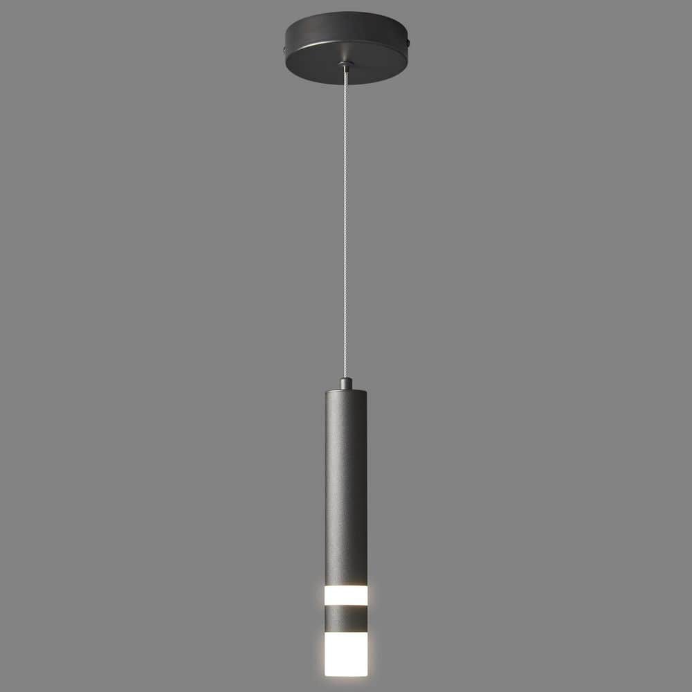 Home Lighting 1.57 in. 1-Light Black 1-Pack Modern Dimmable Integrated LED Pendant Light For Kitchen Island（JP-082） price history on PriceWatchPro