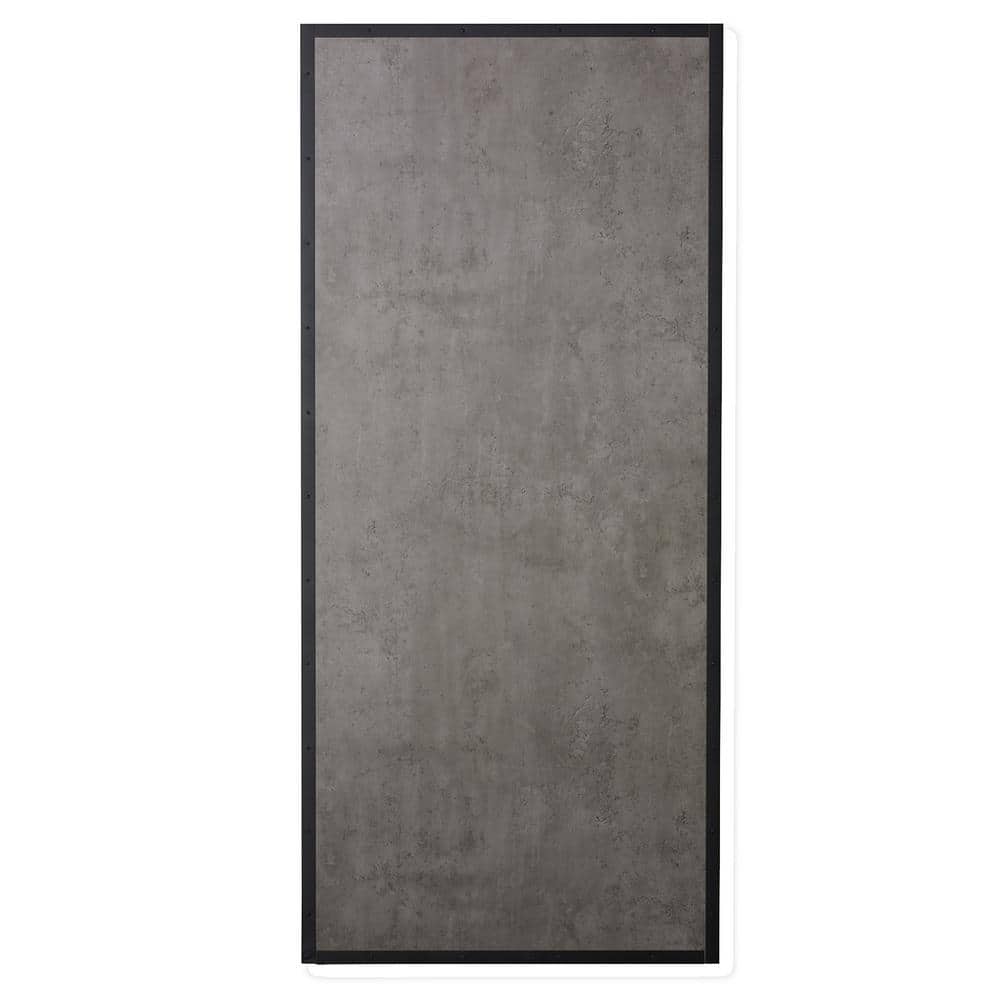 33 in. x 84 in. Prefinished Concrete Look MDF and Pine Core Interior Barn D