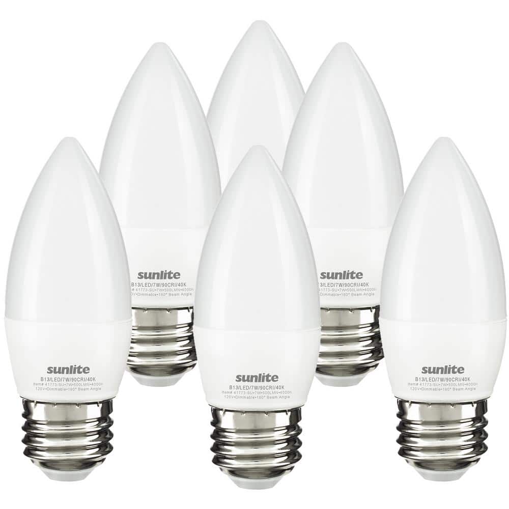 Sunlite 60-Watt Equivalent B13 Dimmable Energy Star ETL Listed E26