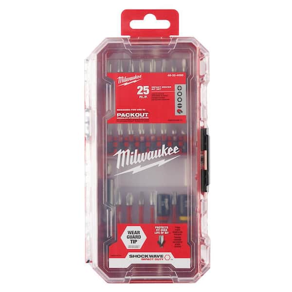 Milwaukee - SHOCKWAVE Impact Duty Alloy Steel Screw Driver Bit Set (25-Piece)