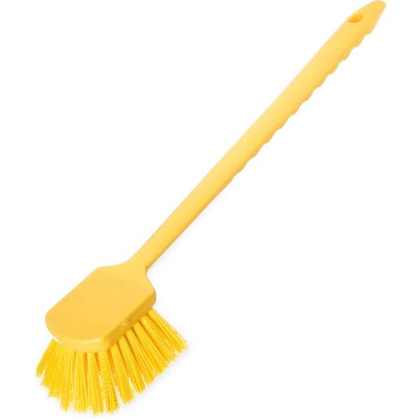 Carlisle 20 in. Sparta Utility Scrub Brush with Polyester Bristles in Yellow (6-Pack)