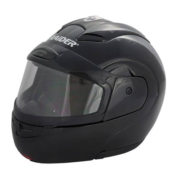 Raider Large Adult Black Modular Snowmobile Helmet