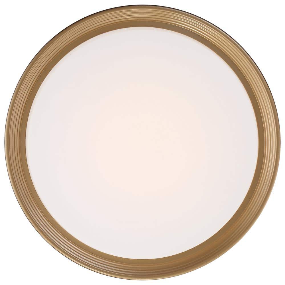 Matte Black Slim LED Flush Mount Indoor/Outdoor Drum Light
