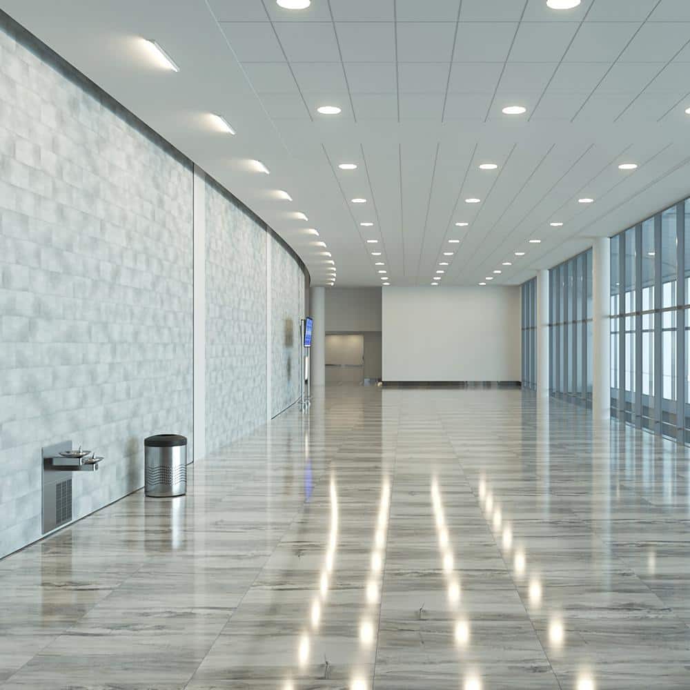 25.6" x 14.8" Frost Nickel Vinyl Wall Tiles