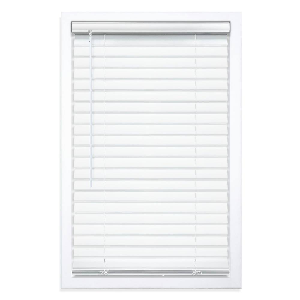 White Cordless Room Darkening Vinyl Blinds with 2 in. Slats - 33.5 in. W x 48 in. L price history on PriceWatchPro