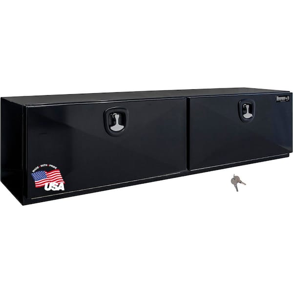 BUYERS PRODUCTS 18 x 18 x 72 in. Pro Series Black Steel Underbody Truck Box