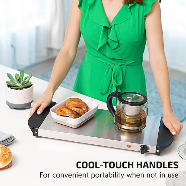  Electric Warming Tray with Adjustable Temperature