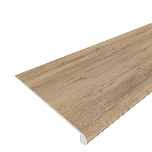 Everlux Premium Flooring Alice Desert Brown 1 in. T x 11.81 in. W x 48.42 in L Stair Tread