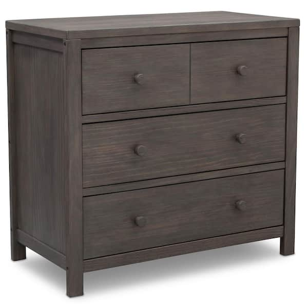 Delta Children Cambridge 3 Drawer Rustic Grey Dresser 535030084 The