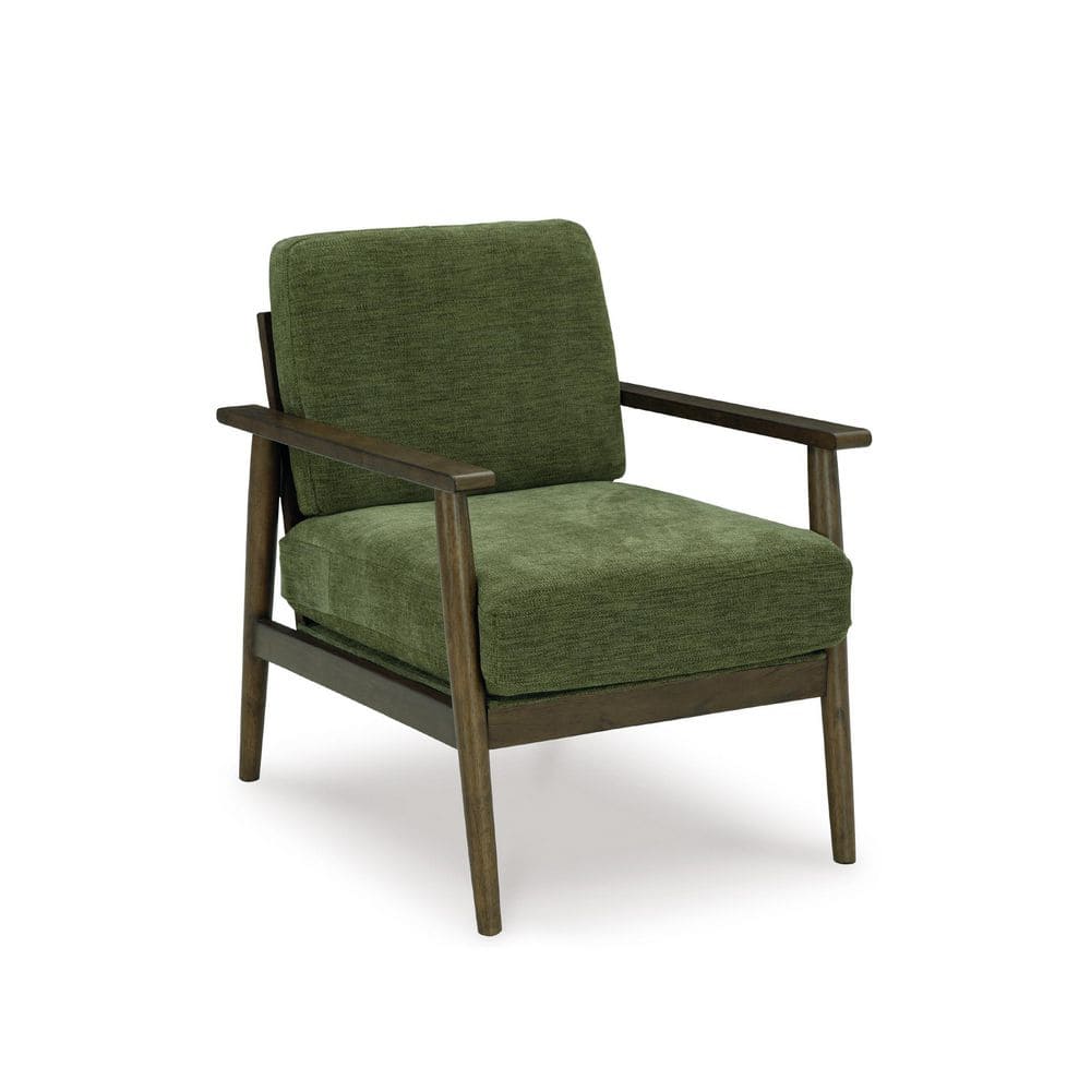 Signature DESIGN BY ASHLEY Bixler Green/Brown Polyester Showood