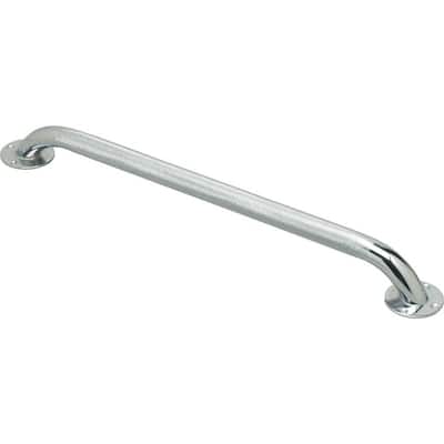 24 " knurled chrome grab bar