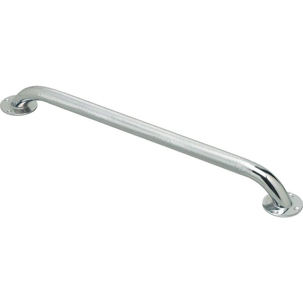 Bath Safety Grab Bar In Knurled Chrome, Safety Bars For Bathrooms Home Depot