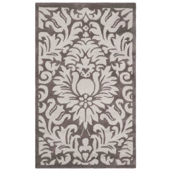 Total Performance 4 ft. x 6 ft. Stone Floral Ornate Area Rug