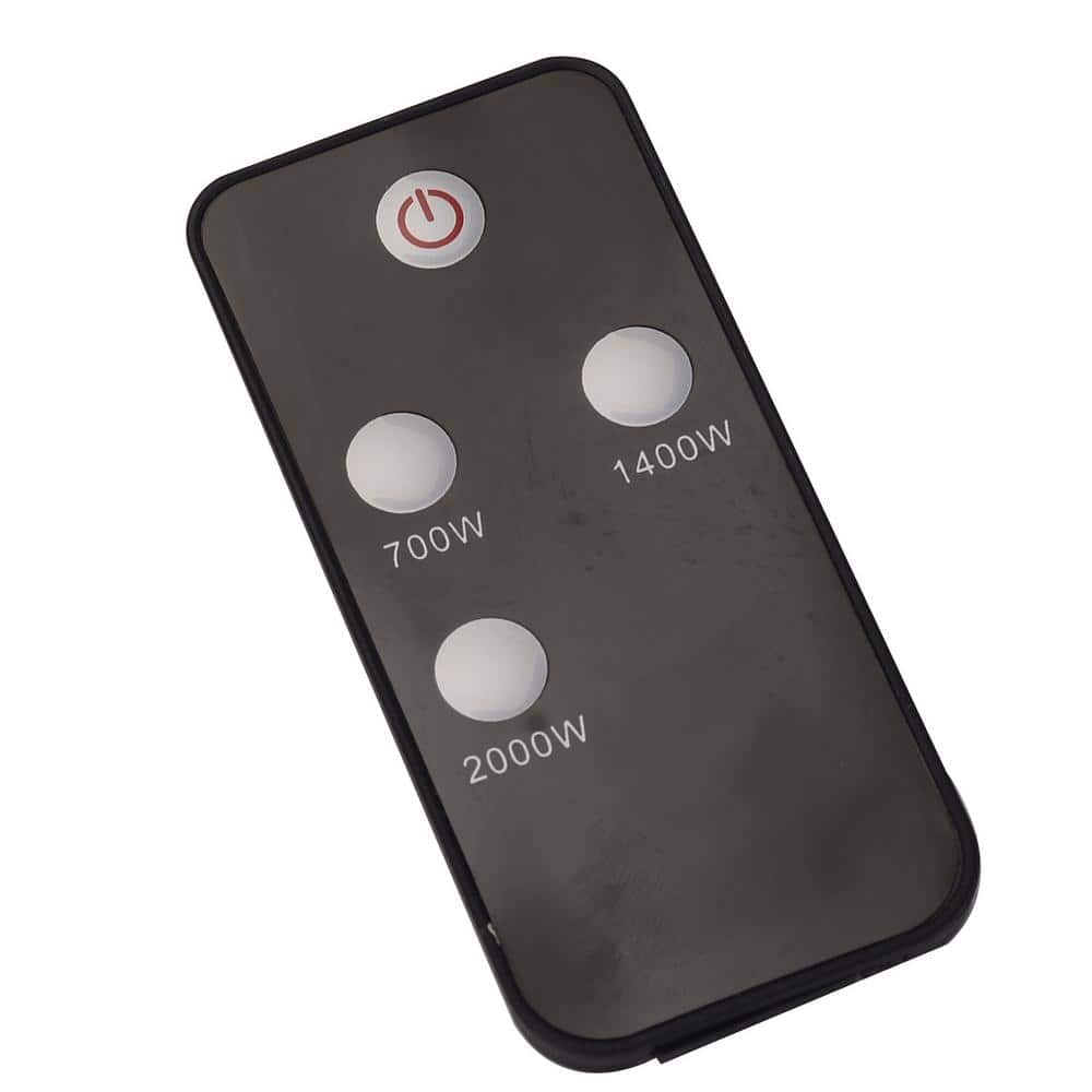Black Wall Mounted Electric Heater with Remote Control
