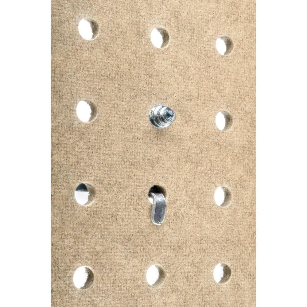 Triton Products TPB-2N (2) 24 In. W x 48 In. H x 1/4 In. D Natural Heavy Duty HDF Round Hole Pegboards (2) 24 In. W x 48 In. H x 1/4 In. D Natural Heavy Duty HDF Round Hole Pegboards - 1