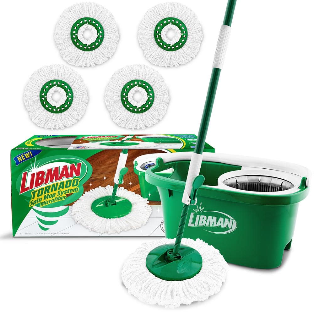 最新人気 Libman Microfiber Tornado Wet Spin Mop and Bucket Floor ミュージシャン