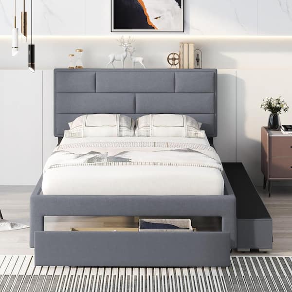 High Quality Simple Modern Storage Queen Platform Bed Frame King Size Bed  for Home Furniture - China Hotel Bed, Wooden Furniture