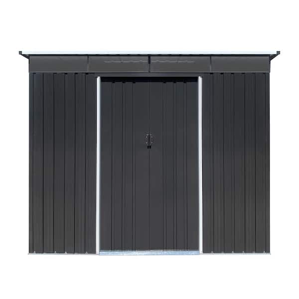 Tatayosi 6 ft. x 8 ft. W Metal Outdoor Garden Sheds Storage Sheds 45 sq. ft.