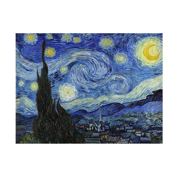 24 in. x 32 in. Starry Night Canvas Art