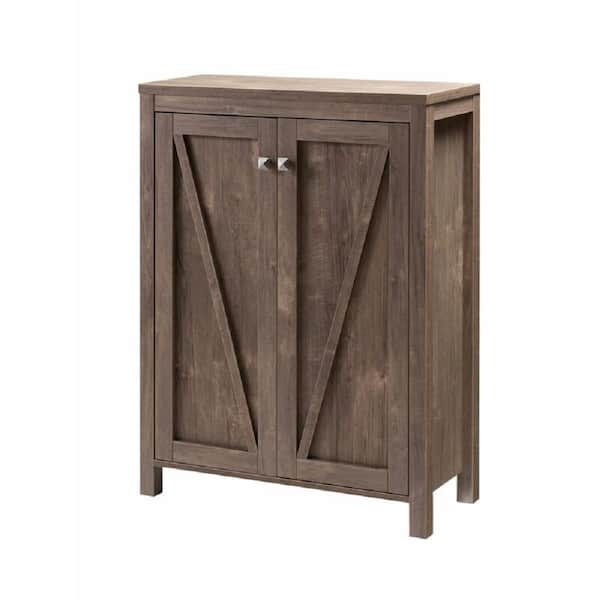 41.5 in. H x 31 in. W Hazelnut 15-Pair Shoe Storage Cabinet