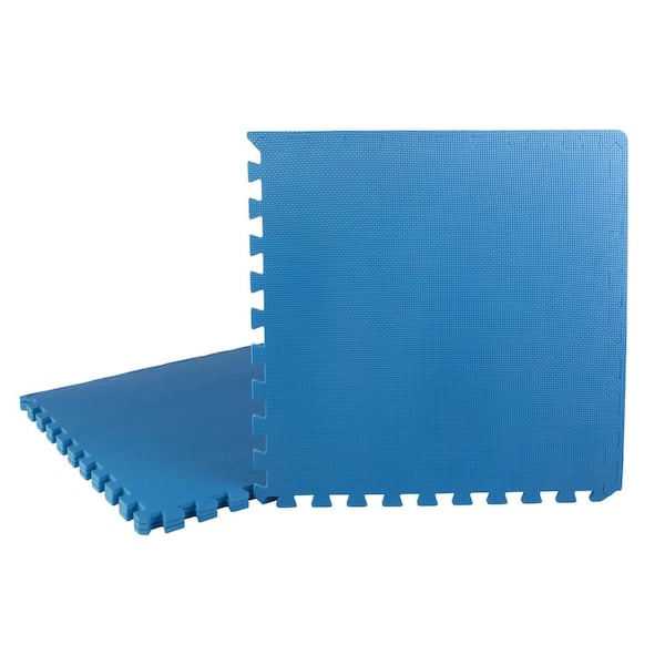 Ultimate Comfort Blue 24 in. x 24 in. Foam Garage Floor (4-Pack)