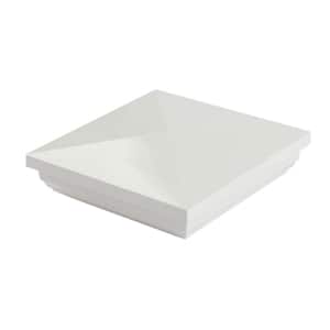 4 in. x 4 in. White PVC Composite Post Cap