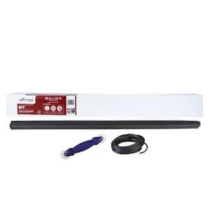36 in. x 25 ft. Charcoal Fiberglass Extra-Strength All-In-One Screen Repair Kit for Windows and Door