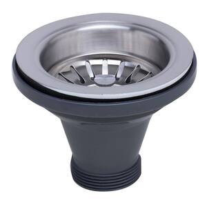 ABST35-BSS 3.5 in. Sink Strainer for Kitchen Sinks in Brushed Stainless Steel