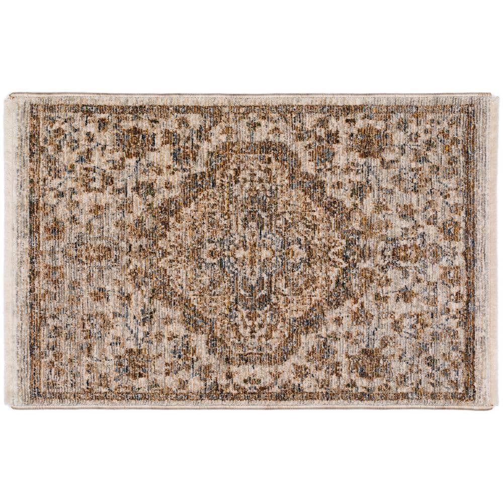 Yarra Vintage Beige 1 ft. 8 in. x 2 ft. 6 in. Area Rug