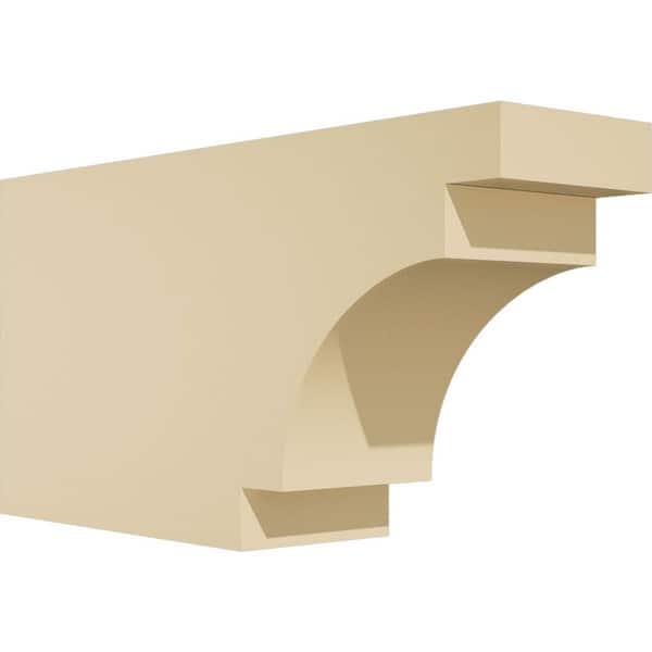 Ekena Millwork Standard Mediterranean 3 in. W x 6 in. H x 12 in. D Signature Urethane Rafter Tail Outlooker