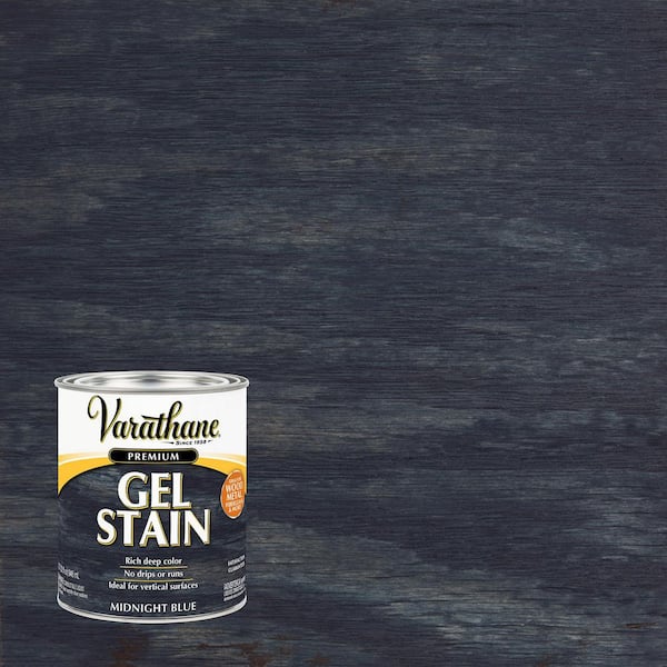 Varathane 1 qt. Midnight Blue Semi-Transparent Gel Interior Wood Stain (Case of 2)