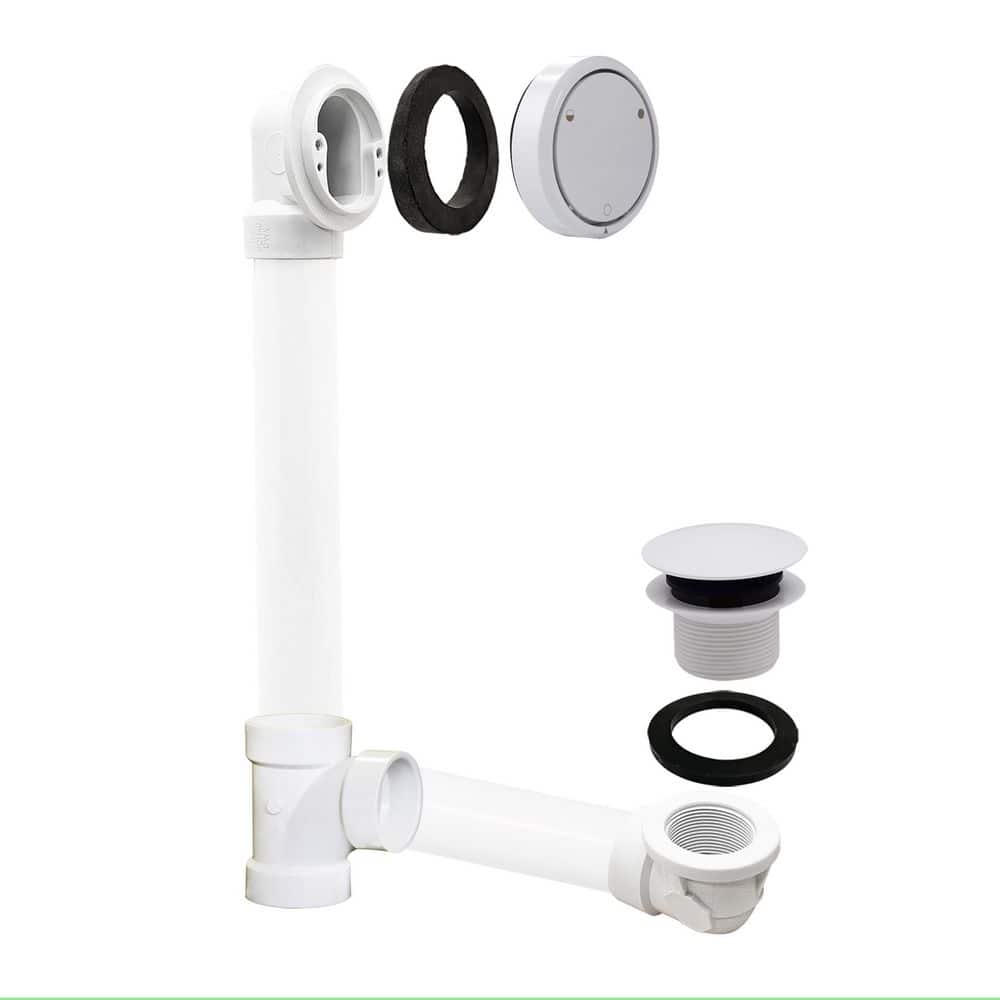 Plumber's Pack Full or Partial Closing Metal Overflow with Drain and Tee in White price history on PriceWatchPro