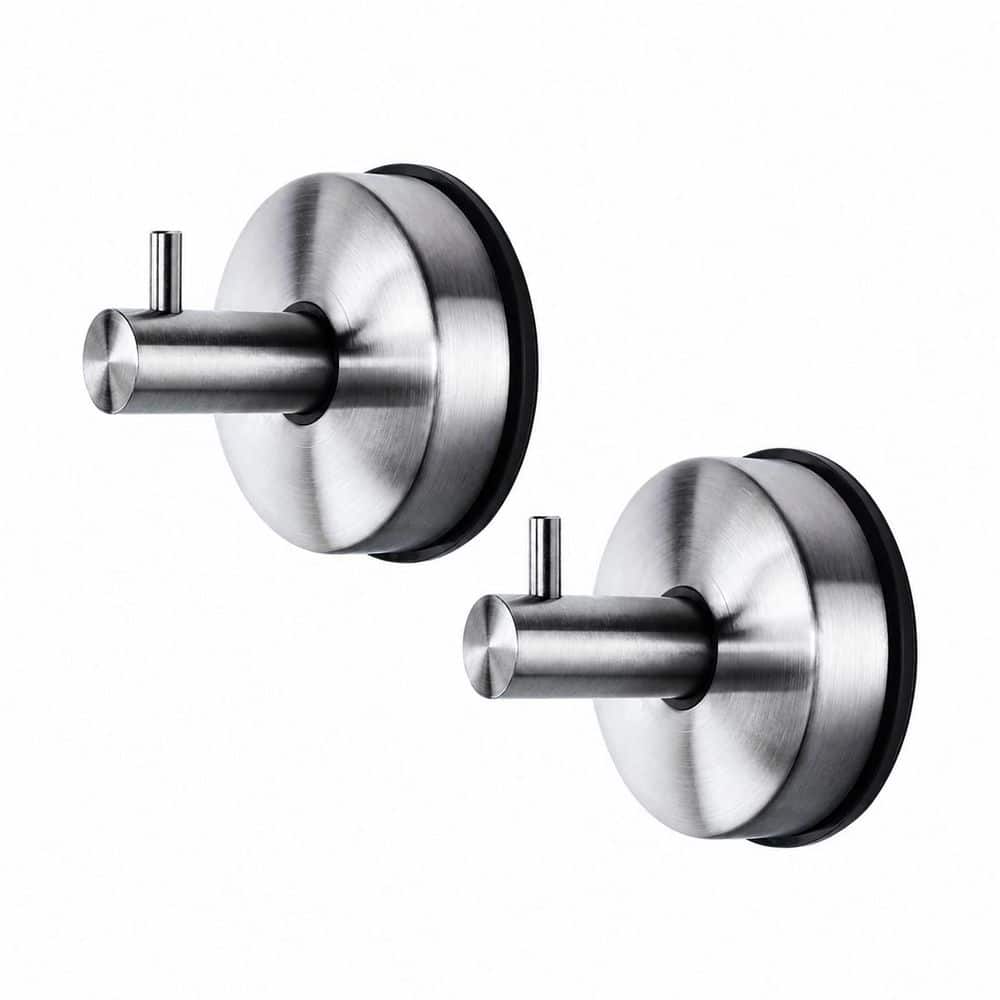 Stainless Steel Vacuum Suction Cup Hooks for Robe Towel Rack and Loofah, Brushed Finish, 11 lb Load Max price history on PriceWatchPro