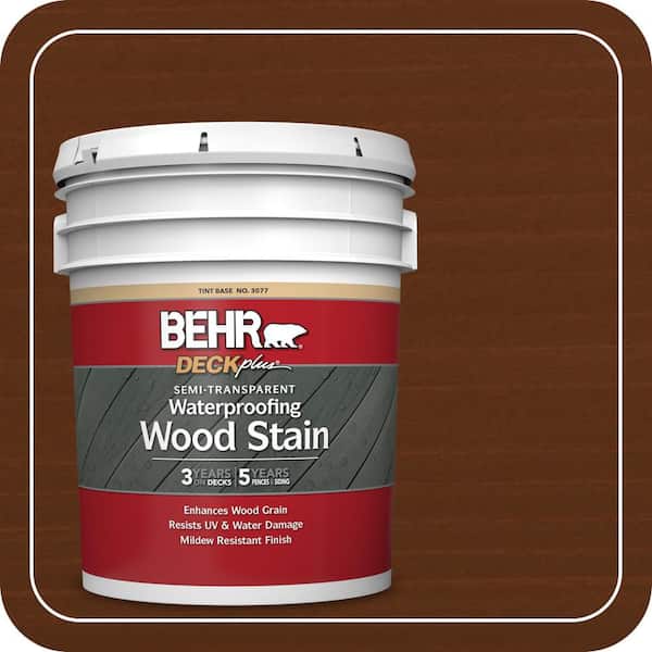 5 gal. #ST-117 Russet Semi-Transparent Waterproofing Exterior Wood Stain