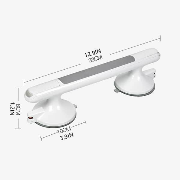 AquaChase Grab Bar with Integrated Toilet Paper Holder for 2 Mega