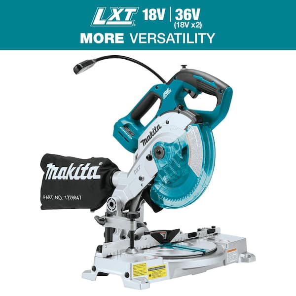 18V LXT Lithium-Ion Brushless Cordless 6-1/2 in. Compact Dual-Bevel Compound Miter Saw with Laser (Tool Only)