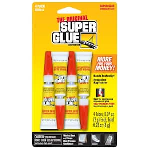 0.07 oz. Super Glue, (4) 0.07 oz. Tubes per card, Case pack of 12 cards