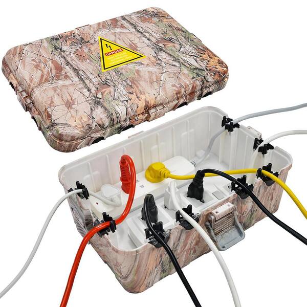 Lukyamzn 12.5 in. D x 8.5 in. W x 5 in. H Plastic Camouflage Outdoor