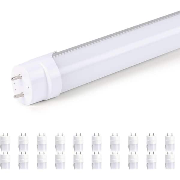 JAZAVA 40-Watt Equivalent 48 in. Linear Tube T8 G23 Cool White (4000K) LED Tube Light Bulb (20-Pack)
