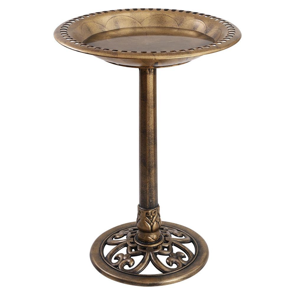 Patio Premier Acadia Brushed Bronze Birdbath 341007 - The Home Depot