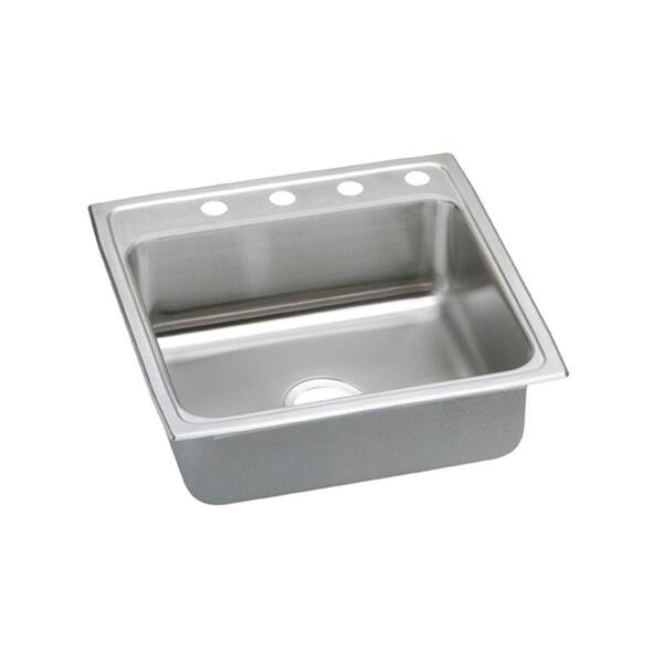 Elkay Pacemaker Drop-In Stainless Steel 22 in. 4-Hole Single Bowl Kitchen Sink